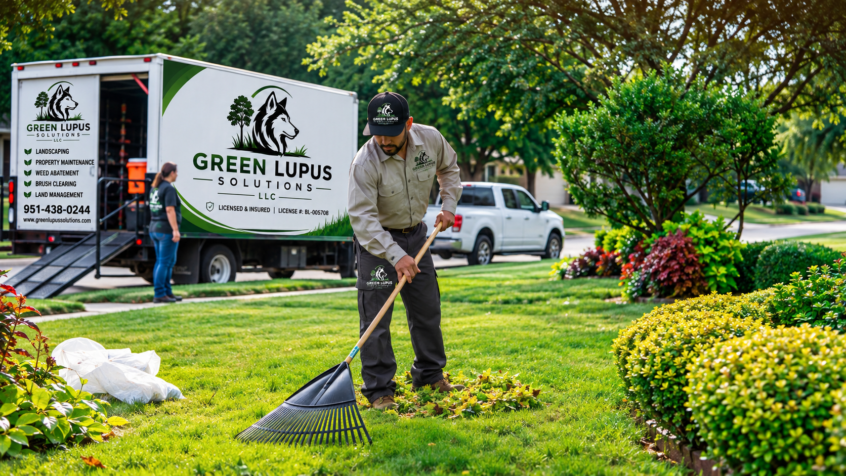 Green Lupus Solutions team and equipment